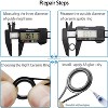 Fishing Rod Guides Repair Kit, 160PCS Fishing Rod Eyelet Repair Kit, 11 Sizes Fishing Rod Repair Ceramic Guide Ring Replacement Kit - 4 of 4