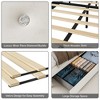 King Size Bed Frame, Upholstered Platform Bed Frame with 4 Storage Drawers, Bed Frame with Diamond Tufted Headboard, No Box Spring Needed - 4 of 4