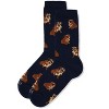 Memoi Bulldog Buddies Bamboo Blend Crew Sock Navy 9-11 - 3 of 3