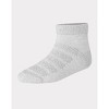 Hanes Toddler Girls' 6pk Solid Athletic Socks - White/Gray/Black - 3 of 3
