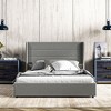 Aghana Digitals Light Gray Linen-Fabric Upholstered Full Bed Frame with 4 Rolling Storage Drawers, - 2 of 4