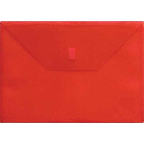 Lion Envelope Poly Side-loading Hook/loop 13x9-3/8 Red 22080rd : Target