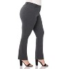 Rekucci Curvy Woman  Straight Leg Pants with Stretch Waist and Pockets - 2 of 3