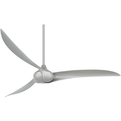 65" Minka Aire Wave Silver Ceiling Fan with Remote Control