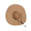 Anna-Kaci Wide Brim Straw Sun Hat with Braided Cord Detail Lightweight Packable Design for Beach Outdoor Protection - 2 of 4