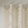 Sapphtopaz Grommet Top Curtains Window Sheer, Palm Leaf Burnout Window Curtain Panel, Privacy Assured with Light Filtering for Bedroom, Living Room - 3 of 4