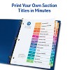 Avery Dividers for 3 Ring Binders, 15 Tabs per Set, Customizable Table of Contents, Multicolor Tabs (3 Sets of 11074) - 2 of 4
