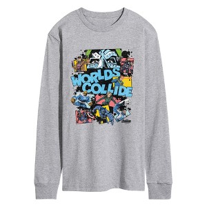 Men's Avengers Worlds Collide Pop Long Sleeve Graphic T-Shirt
