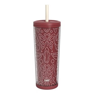 Zak Designs 25 fl oz SAN Straw Tumbler - 1 of 4