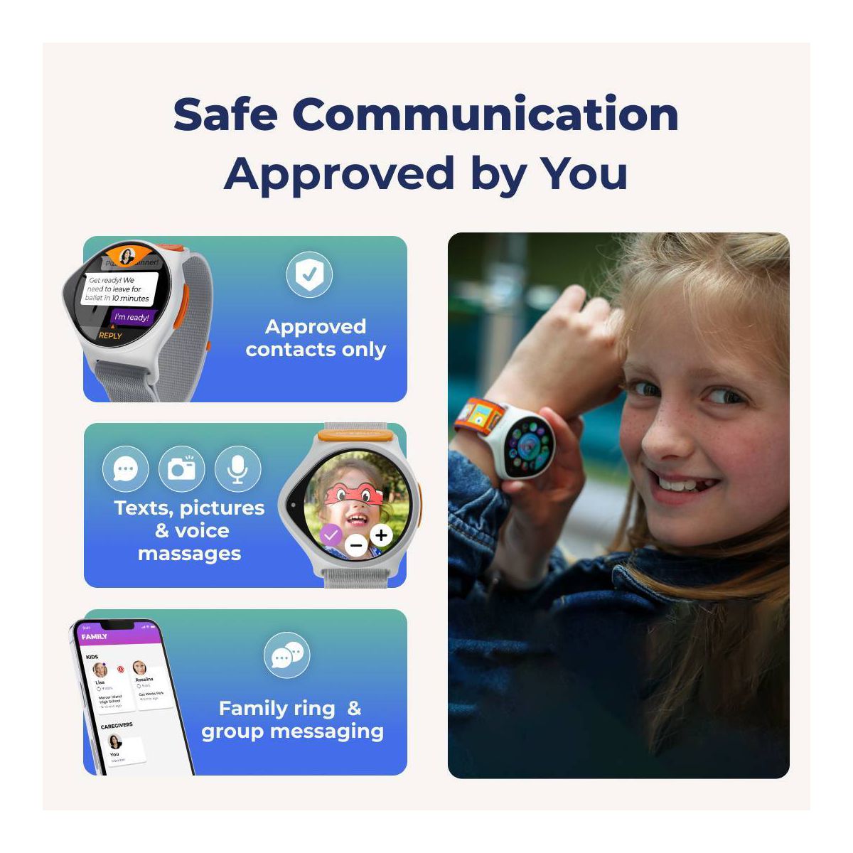 NickWatch Smartwatch for Kids with GPS and Safety Features, Requires NickWatch Data Plan - thumbnail 8