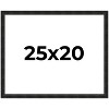 PosterPalooza | 25x20 Thin Barnwood Picture Frame, UV Acrylic, 2 Finishes - Grey and Black - 2 of 4