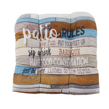 The Lakeside Collection Indoor/Outdoor Rules Collection - Patio Single Seat Cushion