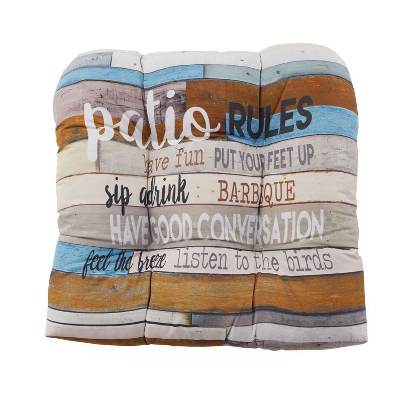 The Lakeside Collection Indoor/Outdoor Rules Collection - Patio Single Seat Cushion, 1 of 3