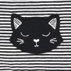 Carter's Just One You® Baby Girls' Halloween Striped Cat Dress - Black - 4 of 4