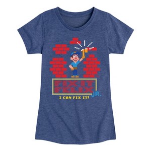 Girls' - Disney - I Can Fix It Felix Fitted Short Sleeve Graphic T-Shirt - 1 of 4