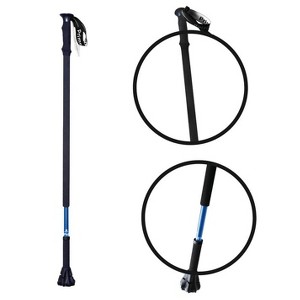 Luupatchy Walking Aid - 3-in-1 Cane/Trekking Pole for Hiking & Travel, Anti-Slip Cyclone Tip, Ultra-Light, Adjustable Height - 1 of 4