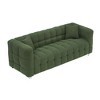 NicBex Couches for Living Room 80"Inch Modern Teddy Upholstered 3 Seater Sofa Couch with Sturdy Hardware Foot Support and 2 Throw Pillows - 3 of 4