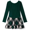 The Children's Place Girls Christmas Long Sleeve Plaid Ribbed Drop Waist Dress - 2 of 3