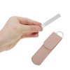 Unique Bargains Glass Multifunctional Nail File Manicure Tool with Leather Pouch 1 Set - 4 of 4