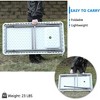 VINGLI Outdoor Folding Fish and Game Cleaning Table, Portable & Durable, Standard Garden Connection, Upgraded Drainage Hose, White - 4 of 4