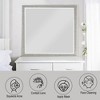 FONTOI Mirror Furniture Frameless Wall Mirror Minimalist Design Bright Modern Elegance for Bathroom Bedroom Entryway Décor, Champagne, 1"*38"*36" - 4 of 4