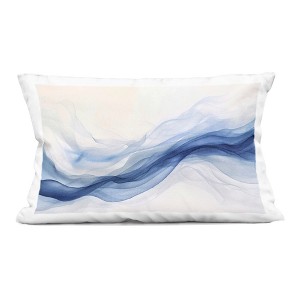 Stupell Industries Abstract Indigo Mist Indoor Decorative Throw Pillow, 14 x 20 - 1 of 3