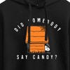 Women's - Peanuts - Somebody Say Candy Halloween Snoopy Cropped Graphic Hoodie - image 2 of 4