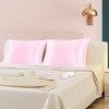 PiccoCasa Machine Washable Satin Zippered Pillowcase with Eye Mask & Scrunchie 2 Pcs - 4 of 4