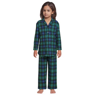 Lands' End Kids Flannel 2 Piece Pajama Set