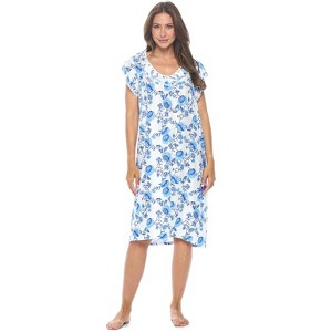 Casual Nights Women's Super Soft Yummy Nightshirt, Short Sleeve Nightgown, Night Dress with Fun Prints & Patterns - 1 of 4