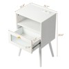 Karl Home 15.75in. W Solid Wood Nightstand with USB - 2 of 4