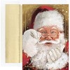 Masterpiece Studios Holiday Collection 16-Count Boxed Christmas Cards with Foil-Lined Envelopes, 7.8" x 5.6", Sparkling Santa (882800) - 2 of 2