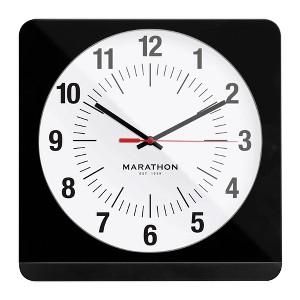 Marathon Studio Edition Jumbo 12 Inch Analog Wall Clock With Auto Night-Light - Easy To Read - 1 of 4