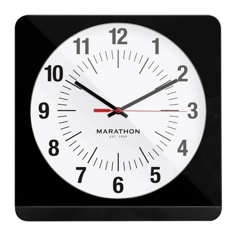 Marathon Studio Edition Jumbo 12 Inch Analog Wall Clock With Auto