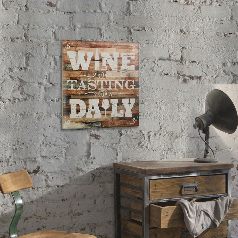 Rustic Wine Tasting Daily Themed Wood Wall Decor - Stonebriar Collection, 5 of 7