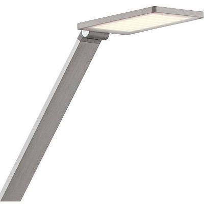 Bentley LED Task Floor Lamp 61" Tall Adjustable Silver Aluminum