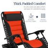Best Choice Products Oversized Padded Zero Gravity Chair, Folding Outdoor Patio Recliner w/ Side Tray - 4 of 4