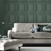 Laura Ashley Redbrook Wood Panel Fern Green Wallpaper - image 2 of 4