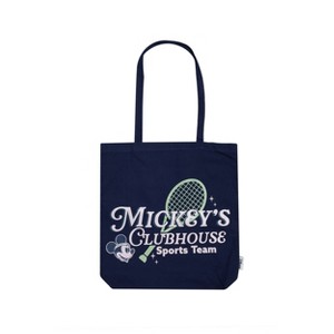 Women's Mickey's Clubhouse Tote Bag - Navy Blue - 1 of 4
