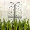 Maggift Patio Decorative Screens, Elegant Vine Pattern Yard Fencing, Pet-Safe Decorative Fence for Yard, Patio, Black, 19.7"*19.7"*86.7" - 4 of 4