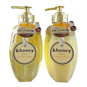 Vicrea & Honey Pixie Moist Silky Shampoo - (14.8 oz) & Pixie Moist Silky Hair Treatment 2.0  - (15.5 oz ) DUO SET KIT - The golden ratio for hair - 1 of 4