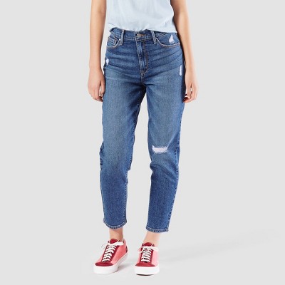 levi's tapered mom jeans