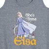 Women's - Frozen 2 - She's Anna, I'm Elsa Graphic Racerback Tank - 2 of 4