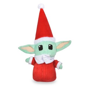 Star Wars: Holiday 6" Grogu Santa Squeaker Pet Toy - 1 of 4
