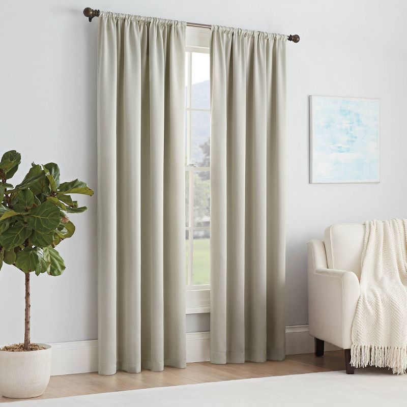 Solid Thermapanel Room Darkening Curtain Panel - Eclipse, 4 of 14