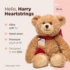 Bearington Harry Heartstrings The Valentine's Day Bear, 16 Inch Teddy Bear Stuffed Animal - 2 of 4