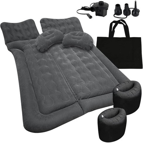 Black Car Travel Camping Air Bed Inflatable Mattress Back Seat Cushion  Pillow