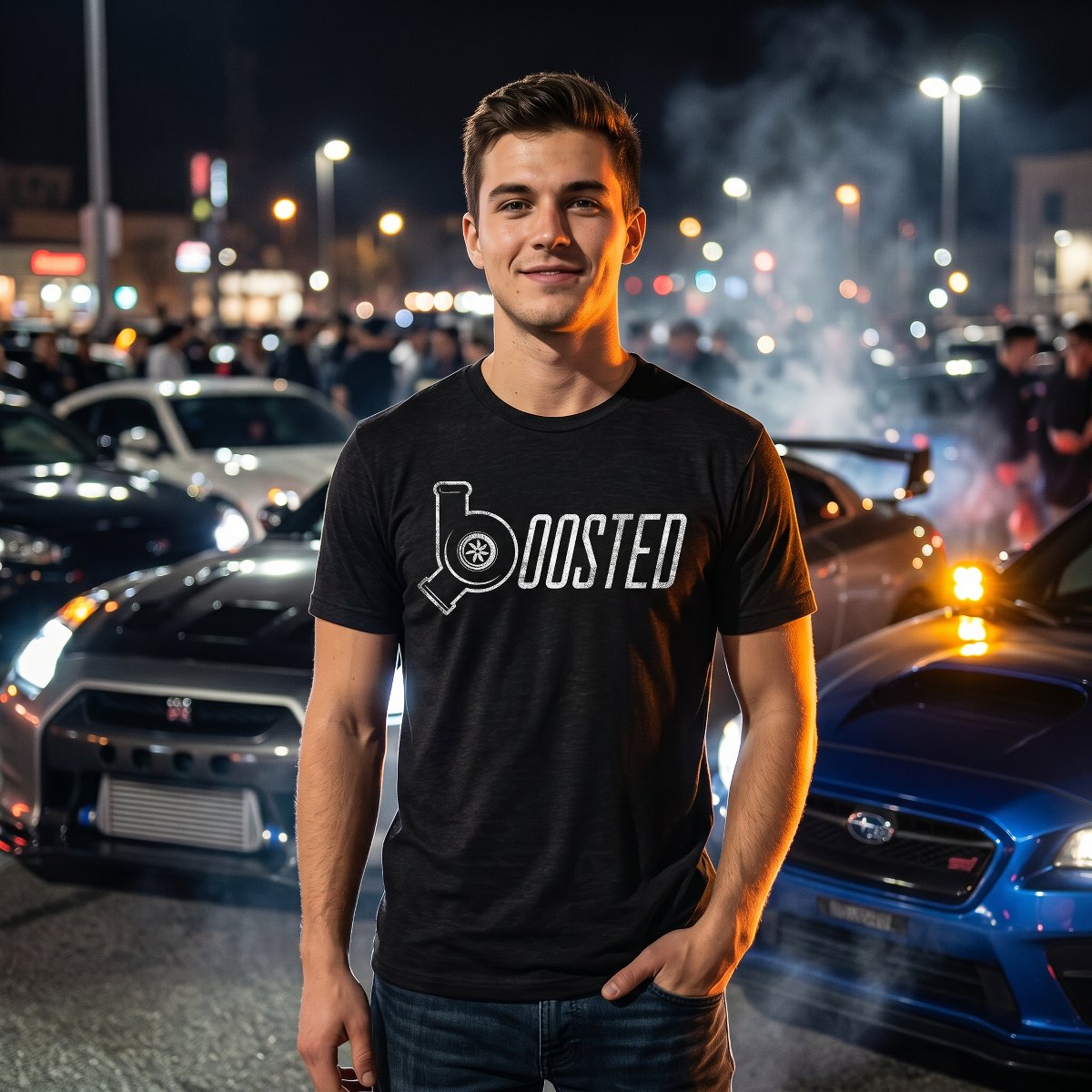Мужские футболки Crazy Dog T-Shirts, Inc. Mens Boosted T Shirt Funny Car Guy Mechanic Turbo Garage Graphic Novelty Tee for Guys - Crazy Dog Men's T Shirt Gift for Dad Black XL — фото 3