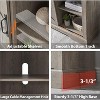 SinCiDo TV Stand for 75 Inch TV with Sliding Barn Door, Farmhouse Entertainment Center Rustic Wood Media Console Cabinet - 4 of 4