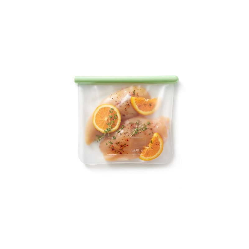 Lekue Reusable Silicone Flat Bags, Airtight for Storage, 2 of 6